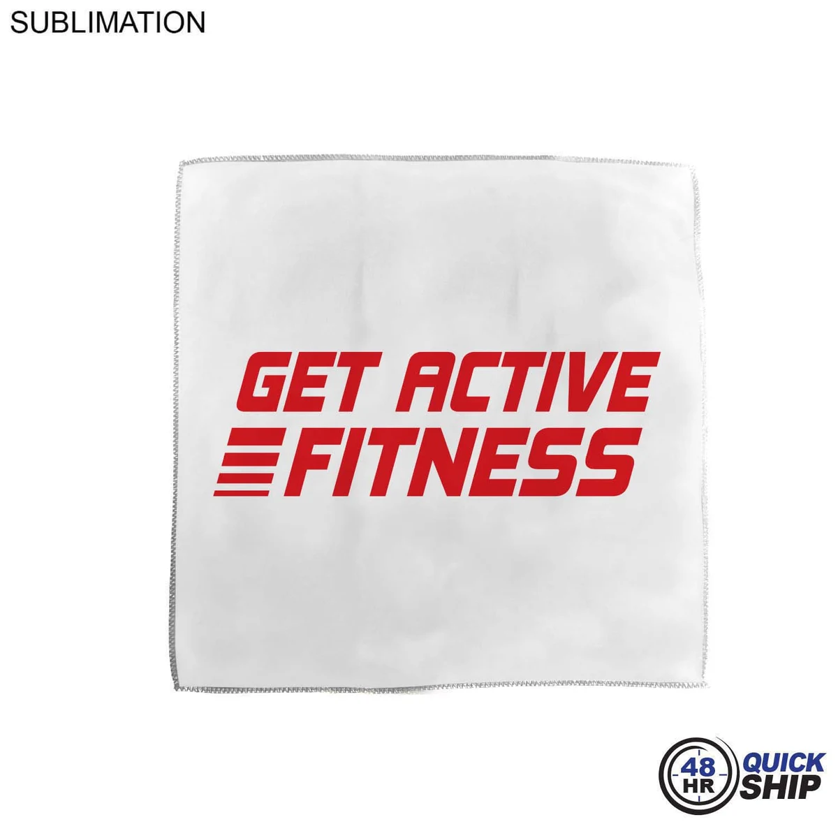 48 Hr Quick Ship - Microfiber Moisture Wicking, Cooling, Sweat, Suede Towel, 15x15, Sublimated 1