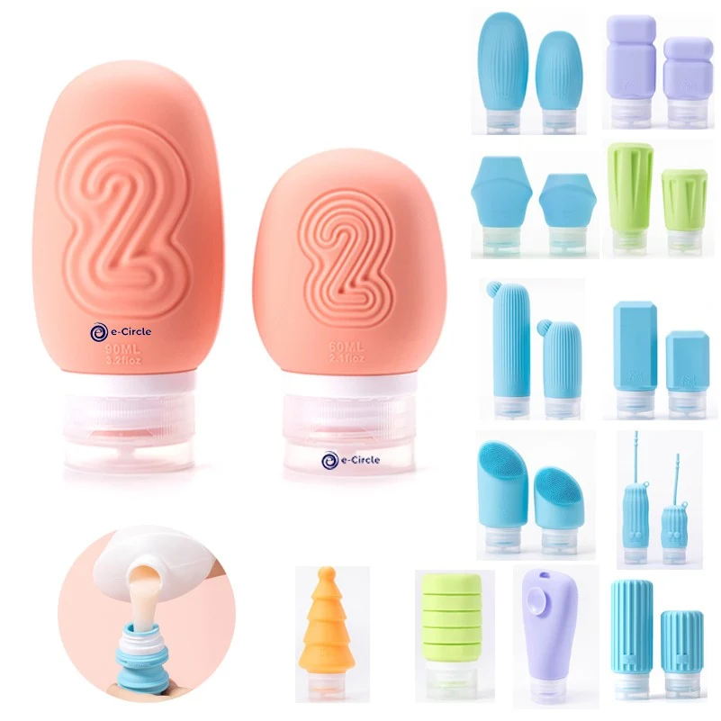 Silicone Travel Bottles Leak Proof for Toiletries 1