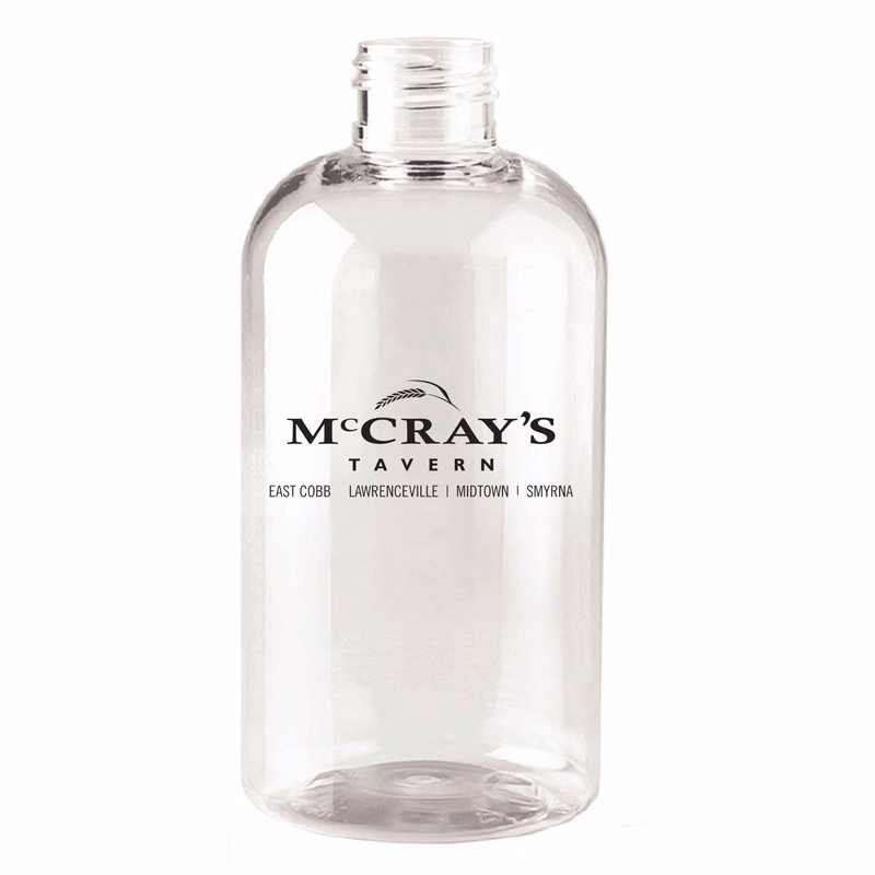 32 oz Growler, Clear Boston Round