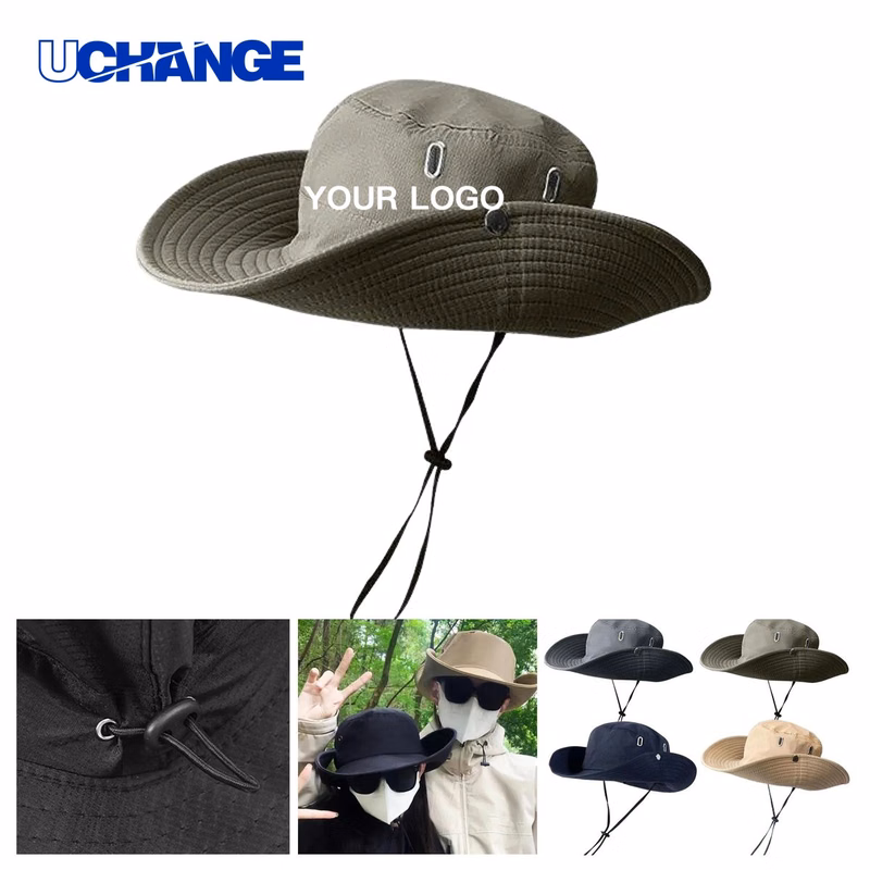 Polyester Boonie Hat Headwear with Foldable Brim
