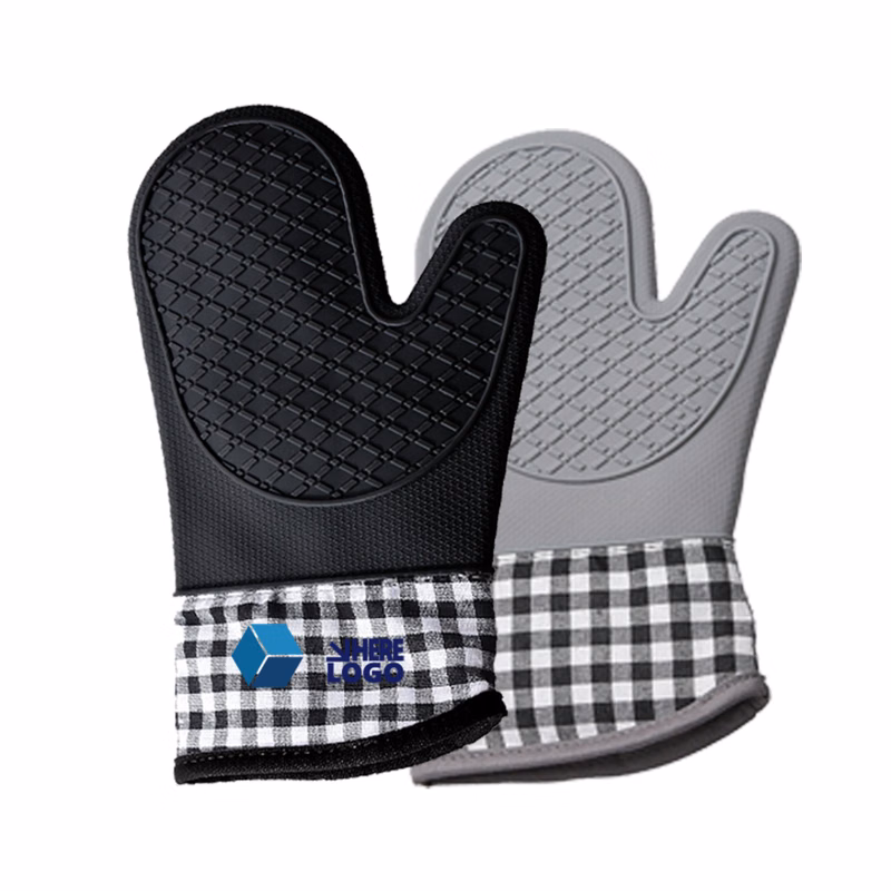 Oven Mitts 600Fahrenhe Heat Resistant Non-Slip Grip Silicone