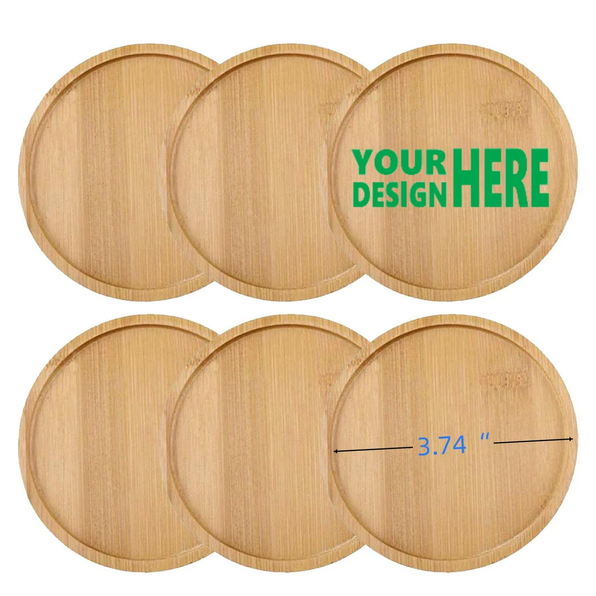 ZenCircle Bamboo Coaster Set 1