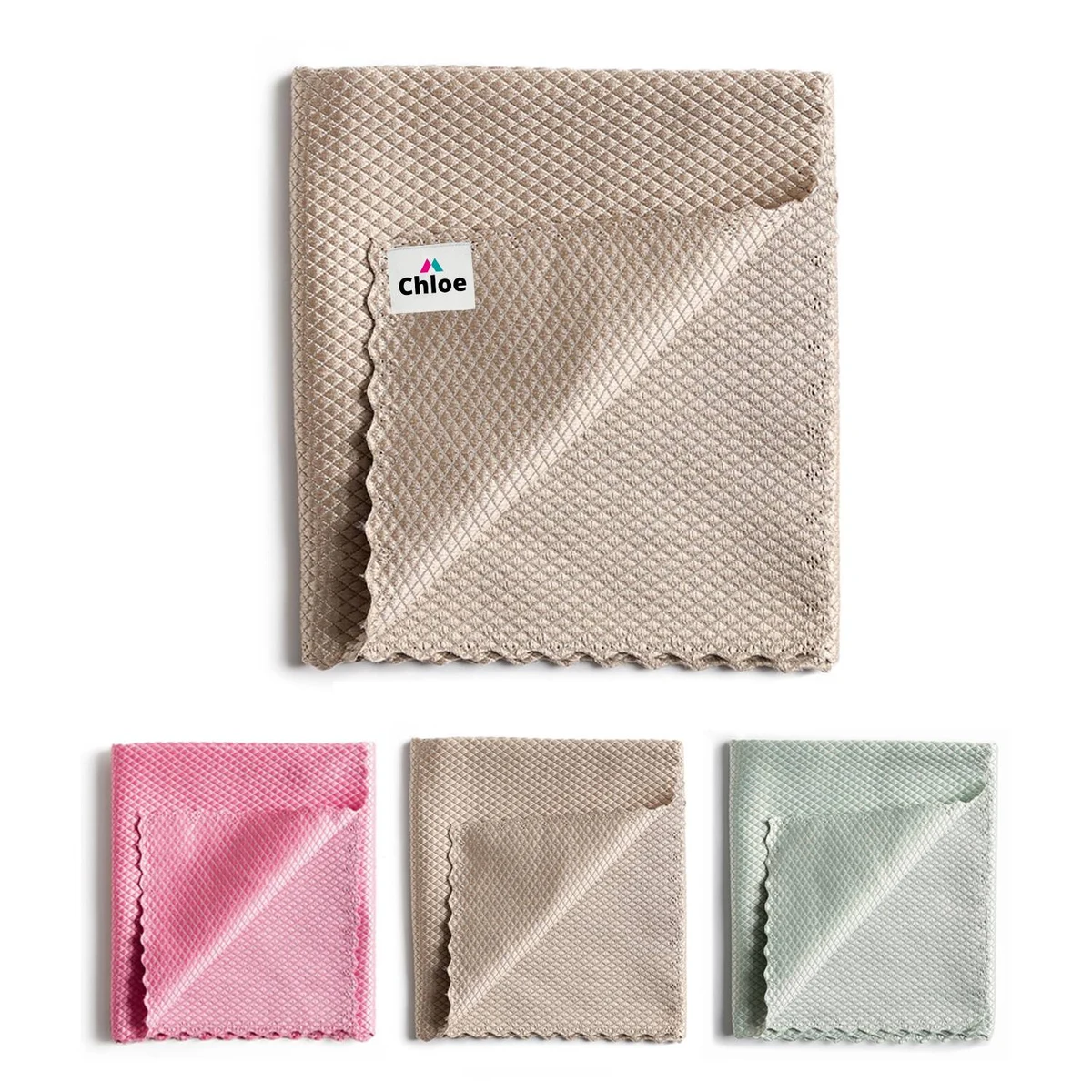 Fish Scale Pattern Absorbent Cloth 1