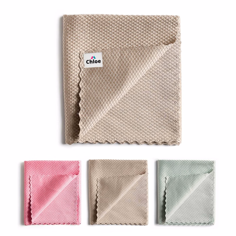 Fish Scale Pattern Absorbent Cloth