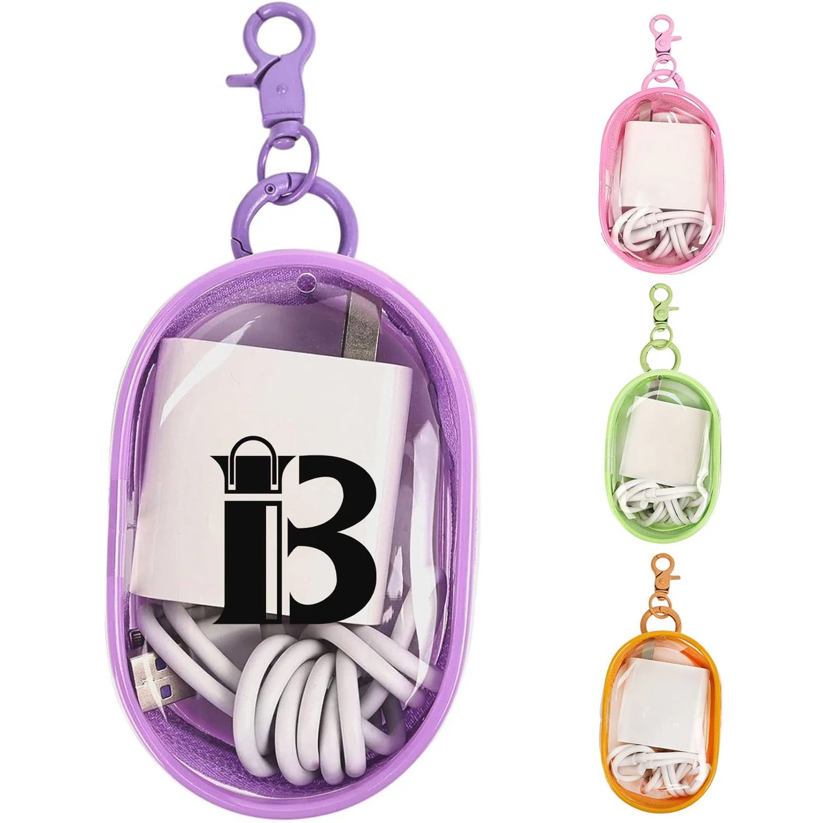 Transparent data cable storage bag 1