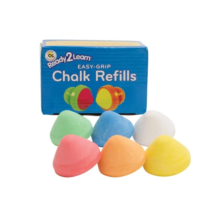 Easy Grip Chalk - Refills Assorted 6pc 1