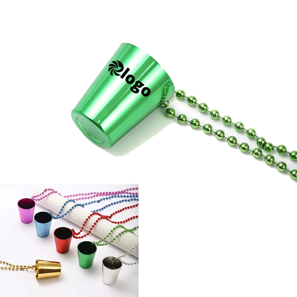 Plastic Cups Beads Necklace 1