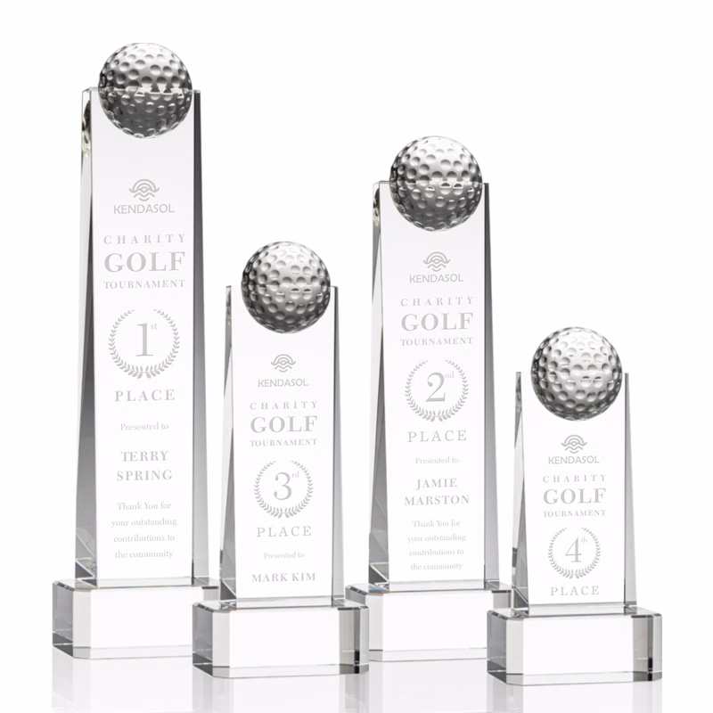 Dunbar Golf Award on Base - Clear