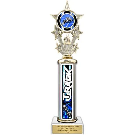 Trophy, 12" Action Matrix Track Blue 1 co 1
