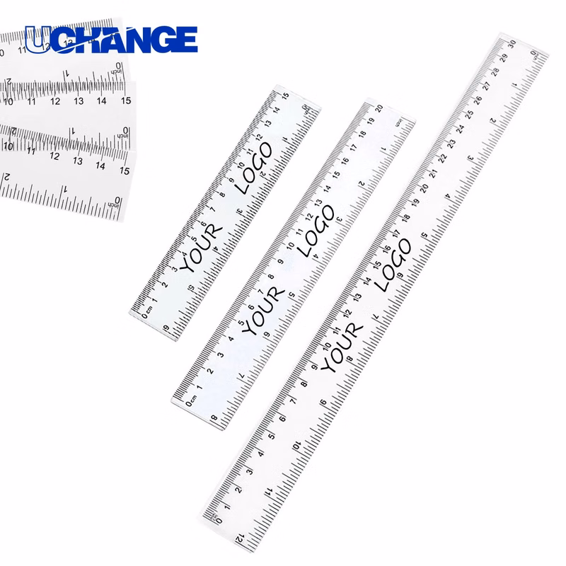 8-Inch Clear Plastic Ruler