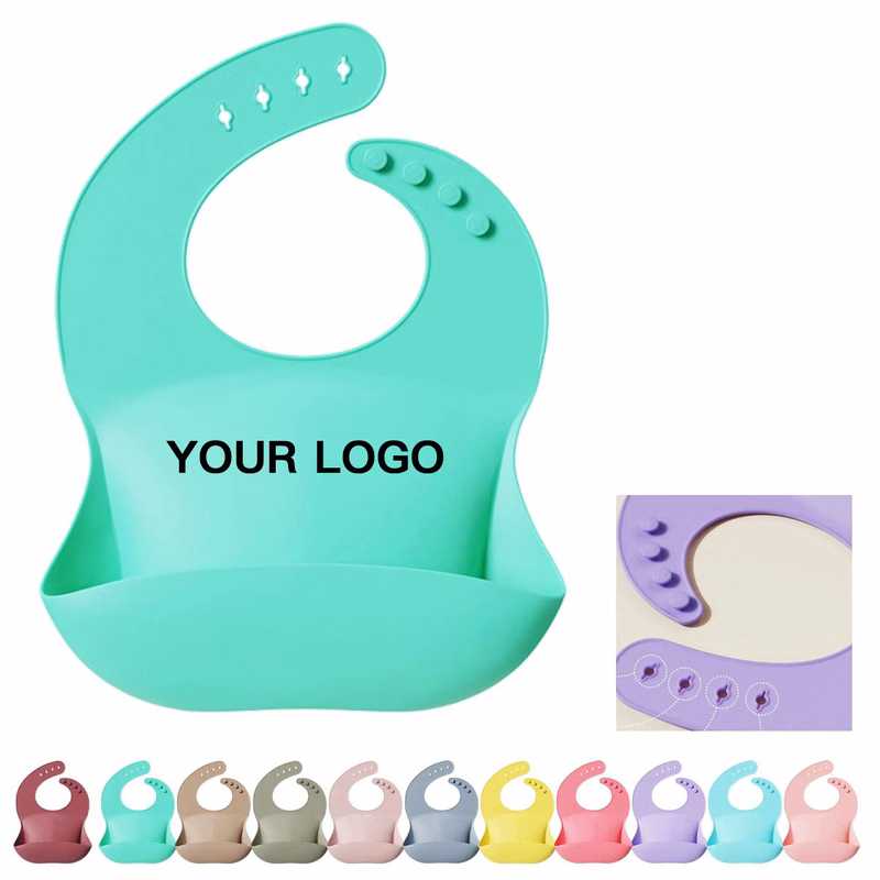 Adjustable Silicone Bib for Easy Mealtime Cleanup
