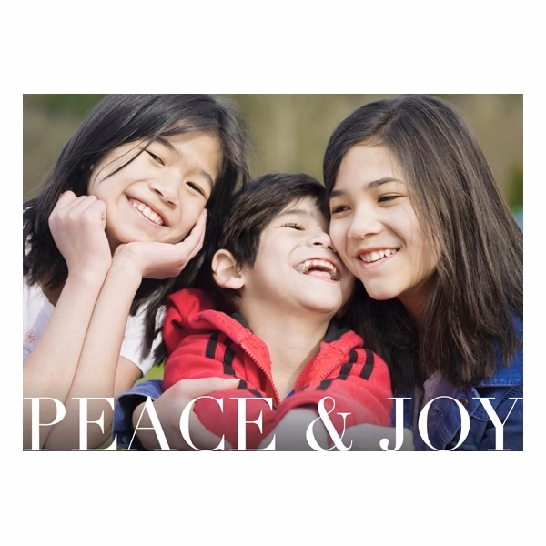 Peace & Joy Holiday Photo Cards