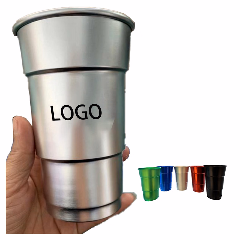 16 oz Aluminum Stadium Cups MOQ 50pcs