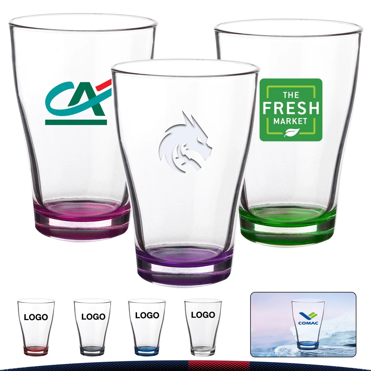 12 oz. Clear Coffee Glasses 1
