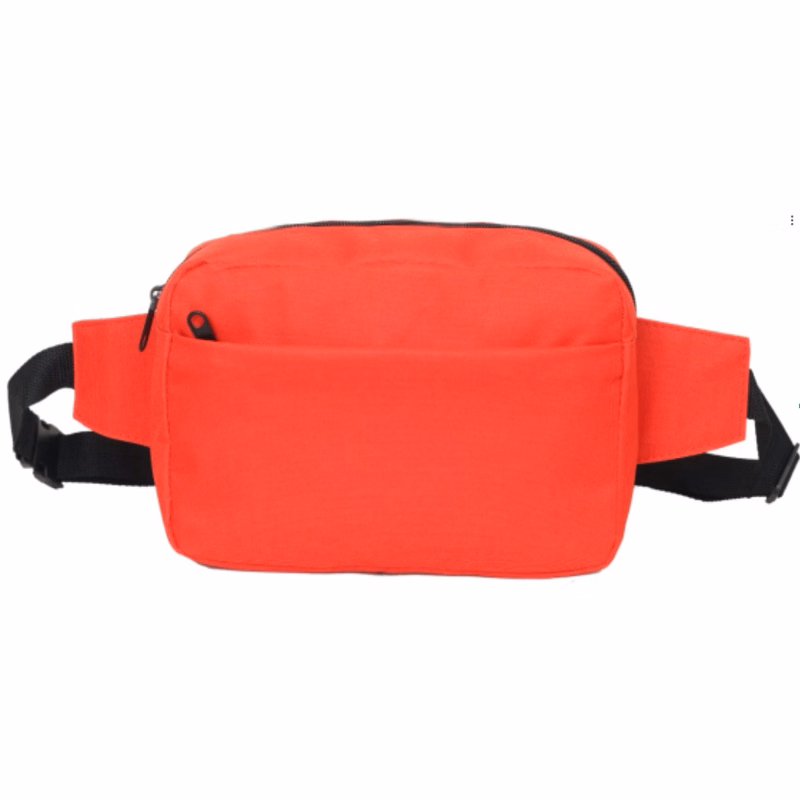 Heat Transfer 600D Waist Bags W/3 Zippers 9"W X 6"H