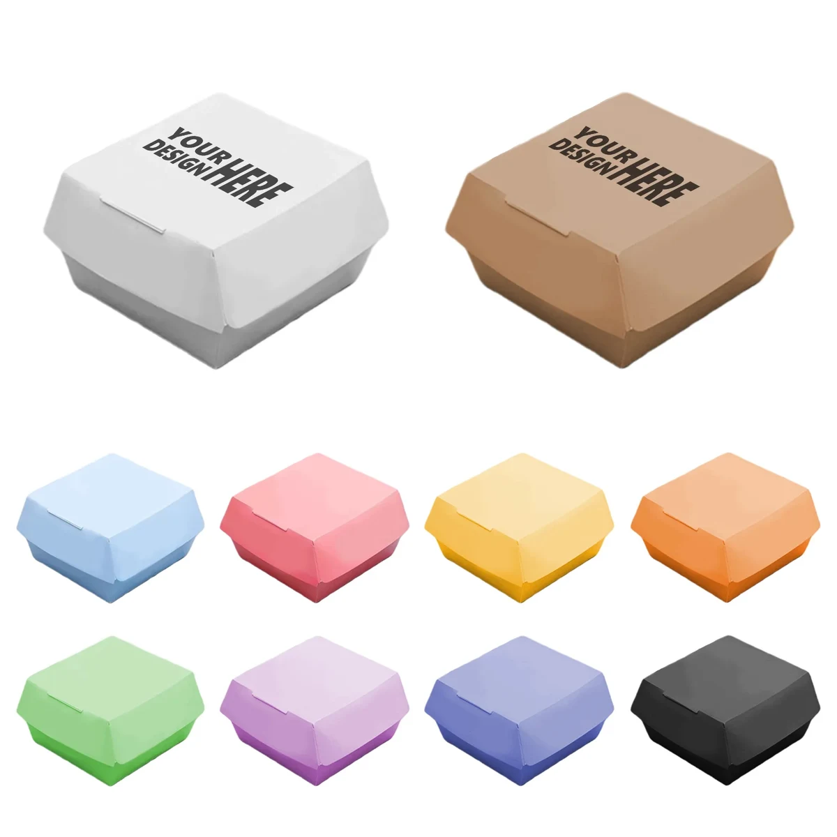 Disposable Paper Burger Box 1