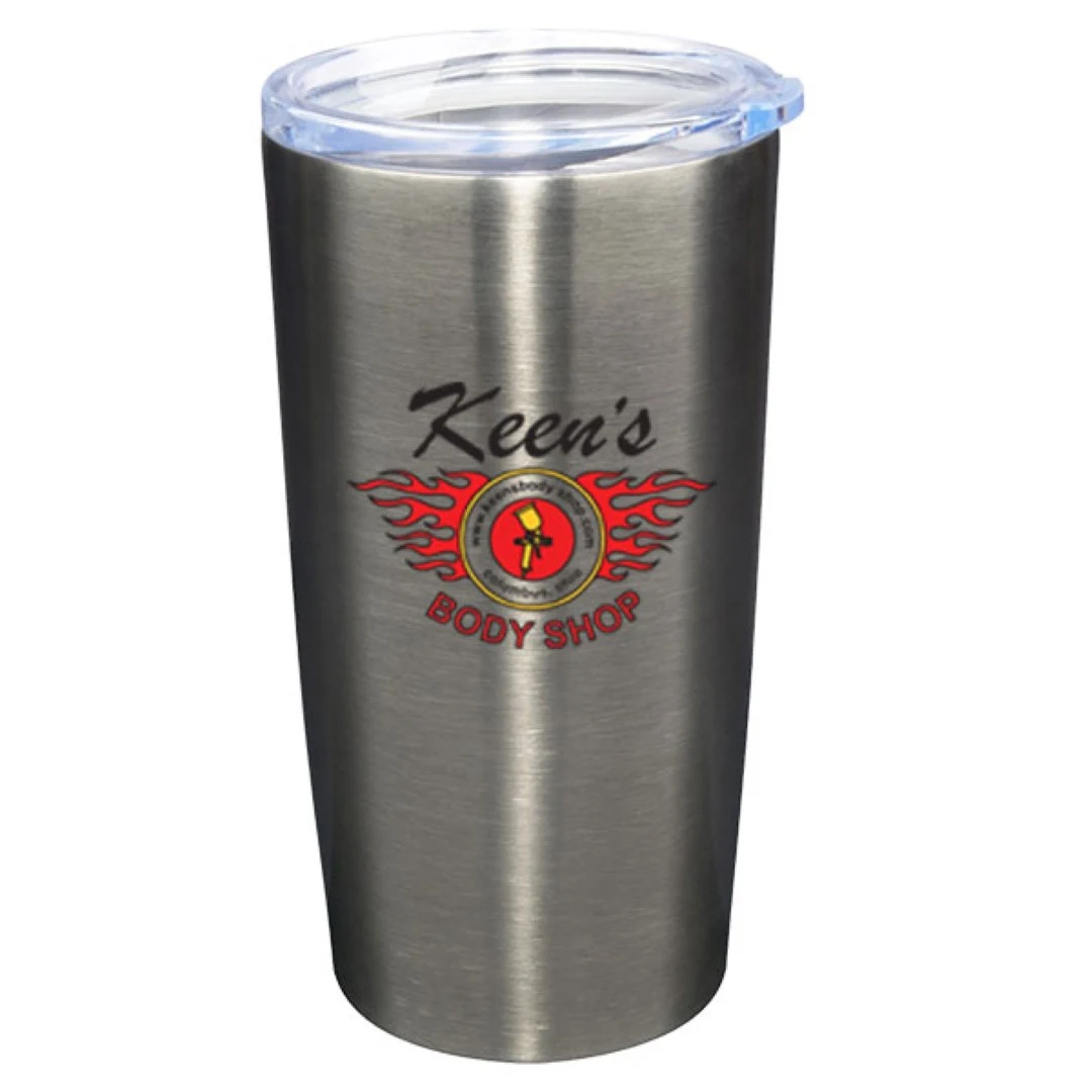 20 oz Pro20 Stainless Steel Vacuum Insulated Travel Mug with Clear Lid 1