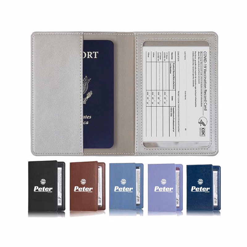 PU Leather Passport Card Holder