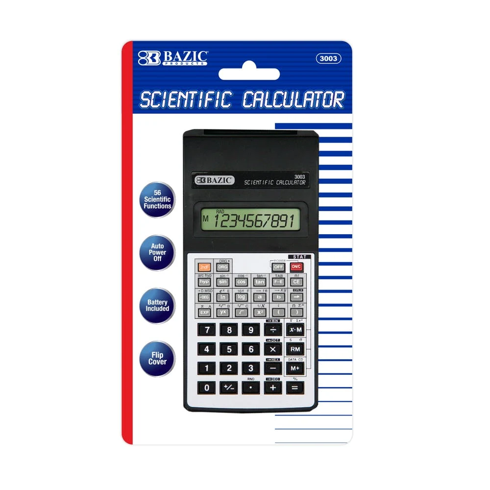 Scientific Calculators - 56 Function Flip Cover 10 Digit 1