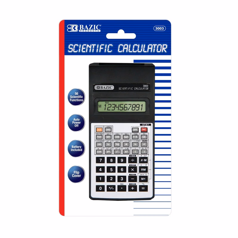 Scientific Calculators - 56 Function Flip Cover 10 Digit