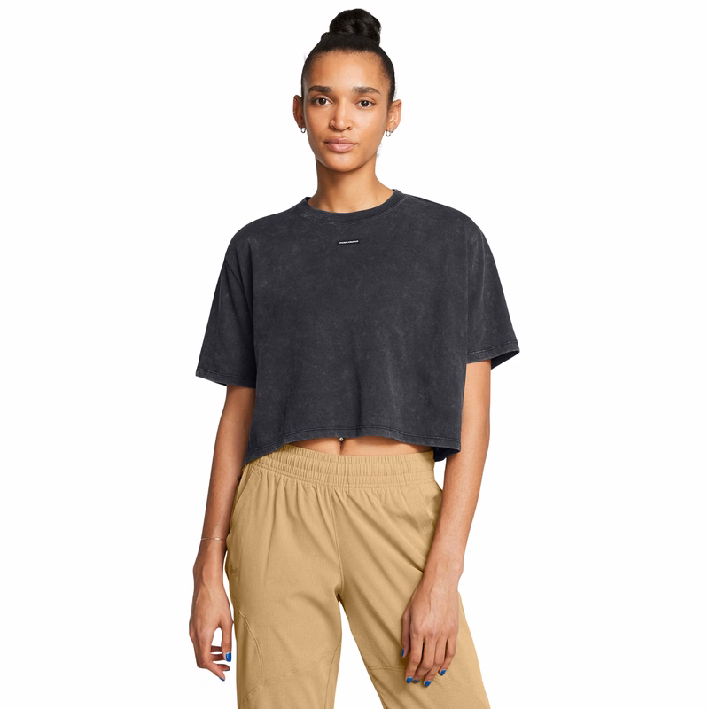 UA Wash Logo Women's Boxy Crop Short Sleeve