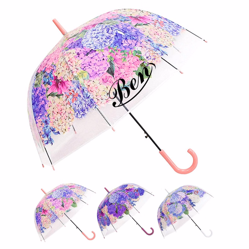 32" Automatic Straight-Handle Printed Umbrella