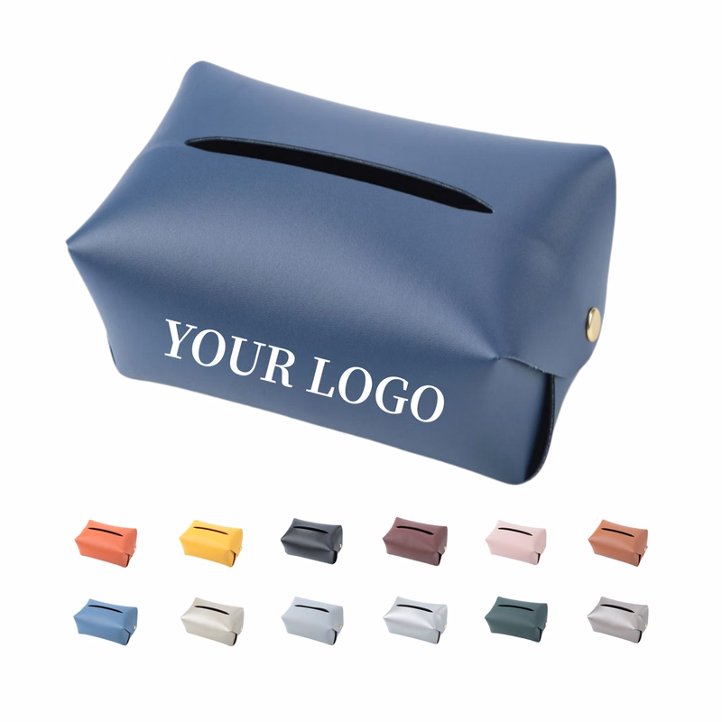 Leather Square Tissue Holder Home Simple