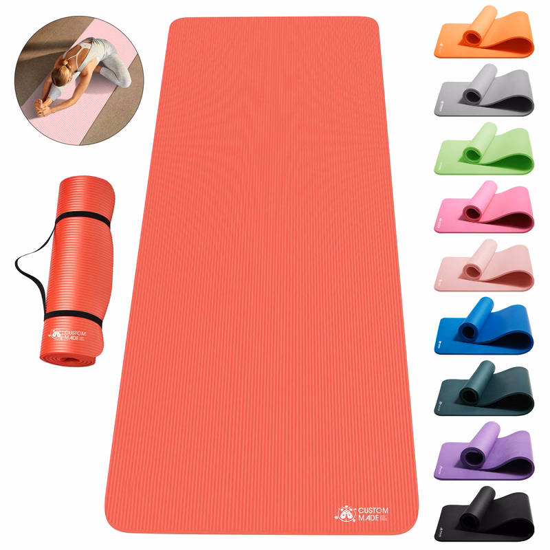 NBR Yoga Mat With Carrying Strap