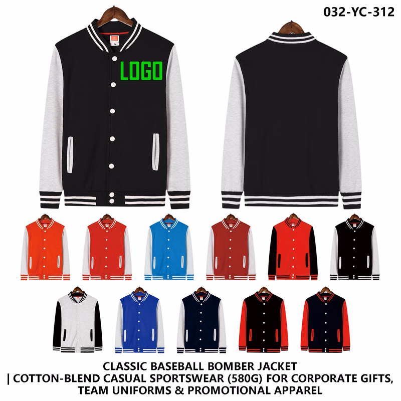 Custom Logo Baseball Jacket ?C Color Block Design