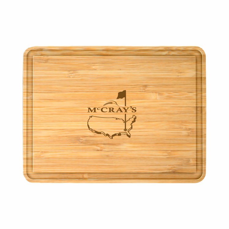 24" Rectangle Bamboo Cutting Board with Juice Groove