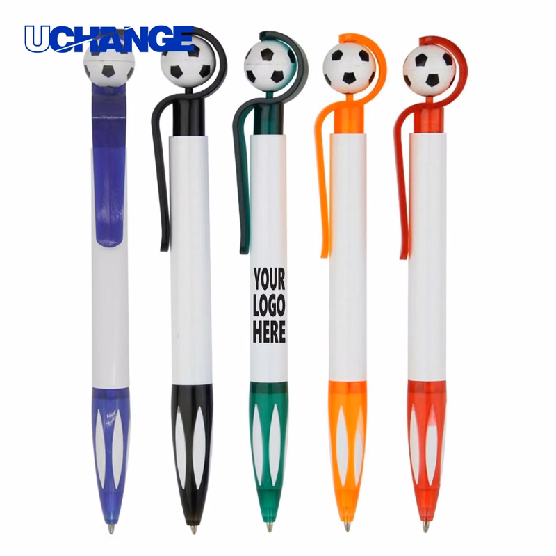 Football Shape Press Ballpoint Pen for Sports Fans