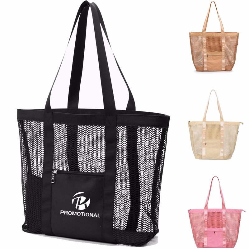 Oversized Mesh Beach Tote Bag