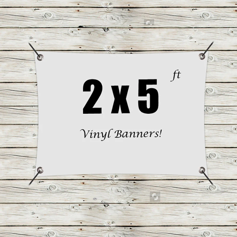 Custom 2' x 5' Vinyl Banners 1
