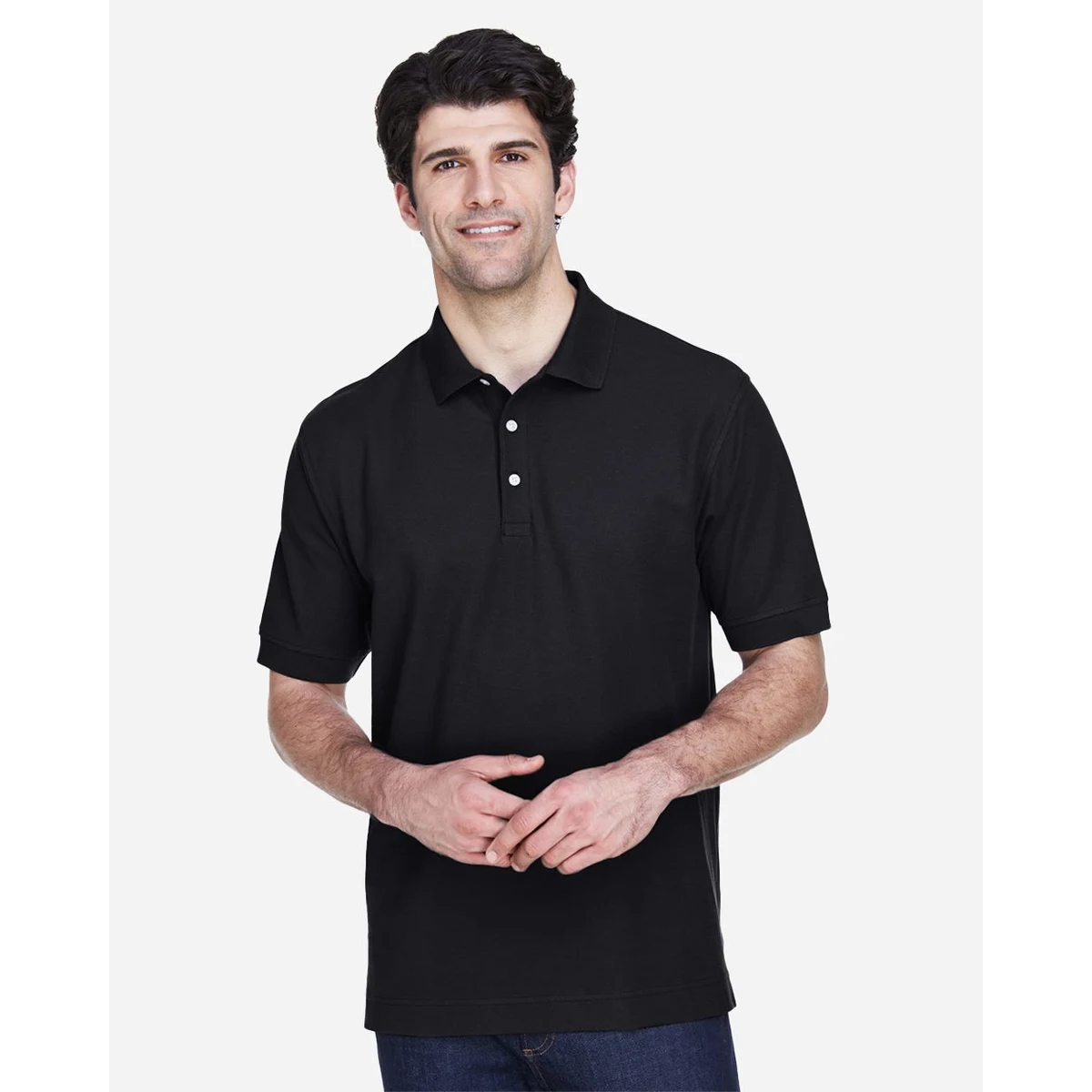 Men's Pima Piqué Polo - D100 1
