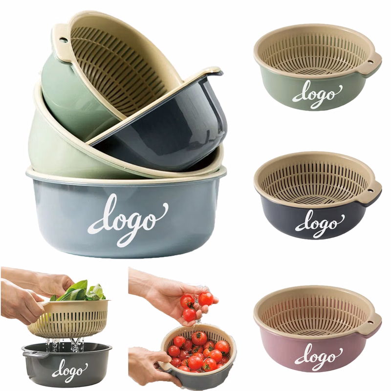 Heavy-Duty Double-Layer Kitchen Drainer Basket