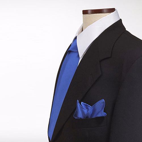 French Blue Pocket Squares Poly