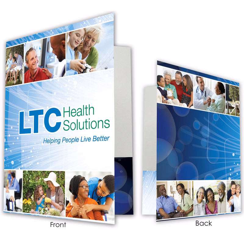 Pocket Folder **Price Includes Full Color Print, High Gloss Laminate Finish & Business Card Slots