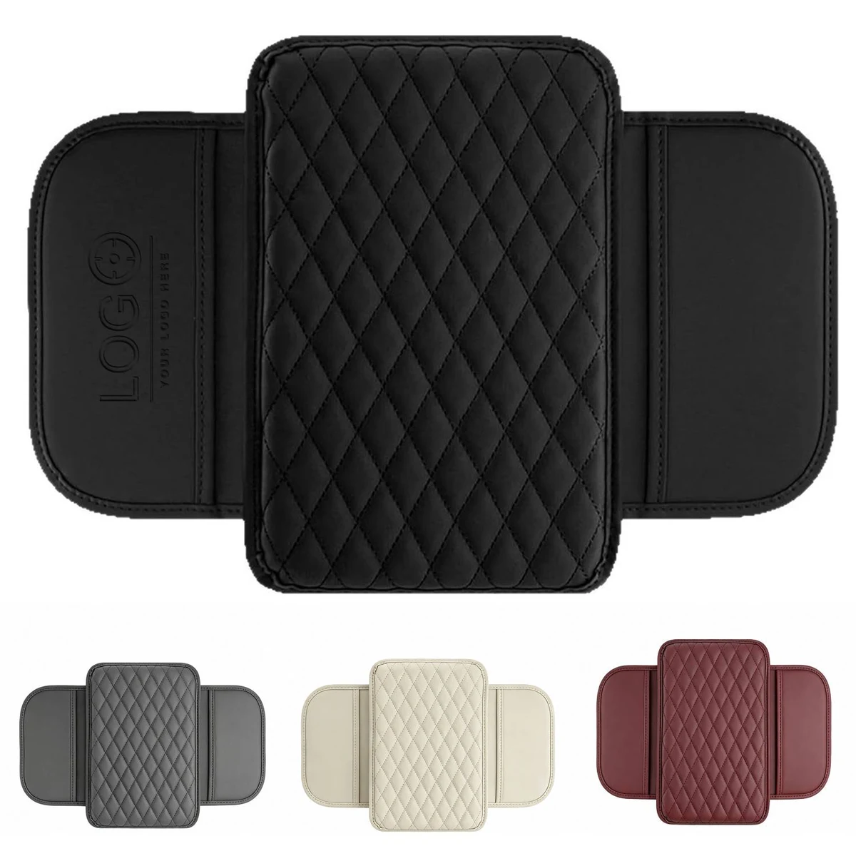 Universal Leather Car Center Console Armrest Cushion 1