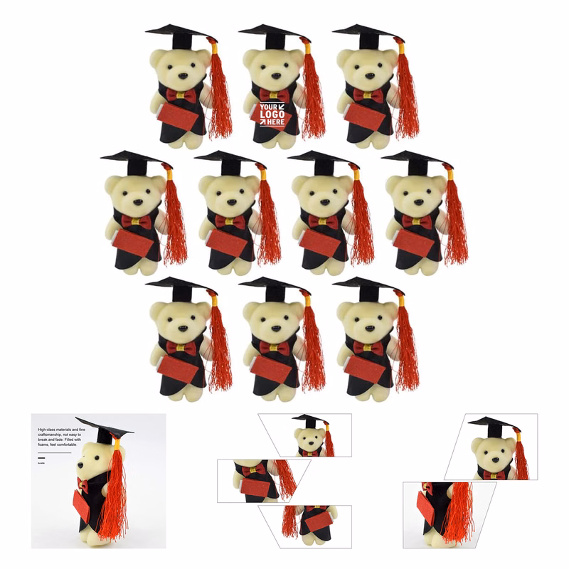 Mini Graduation Stuffed Bear