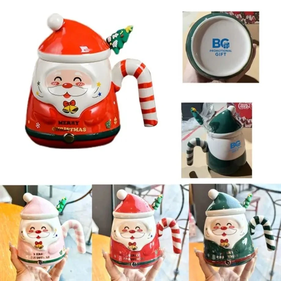 400ML Festive Santa Ceramic Mug Gift Set 1