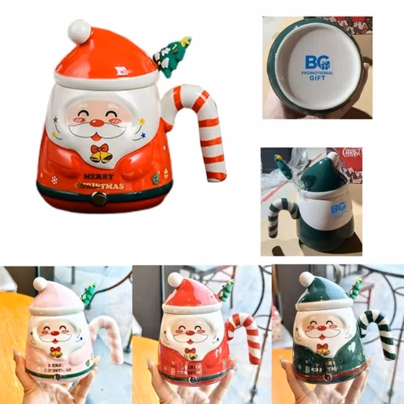 400ML Festive Santa Ceramic Mug Gift Set