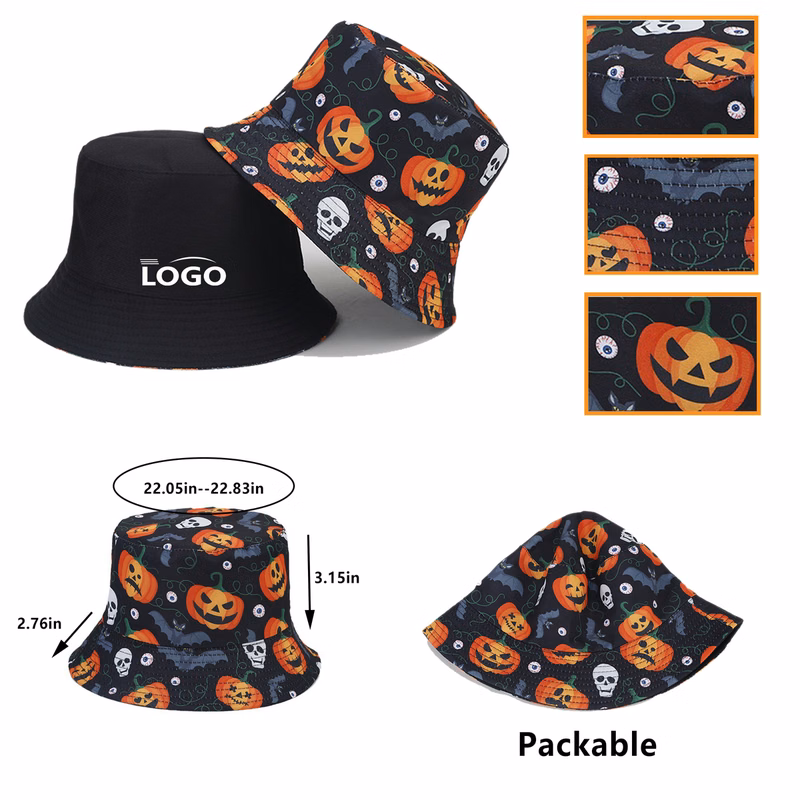 Halloween Outdoor Bucket Hat Custom Logo