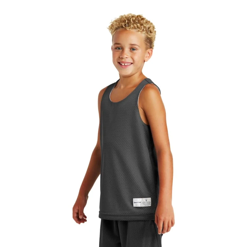 Sport-Tek Youth PosiCharge Classic Mesh Reversible Tank. 1