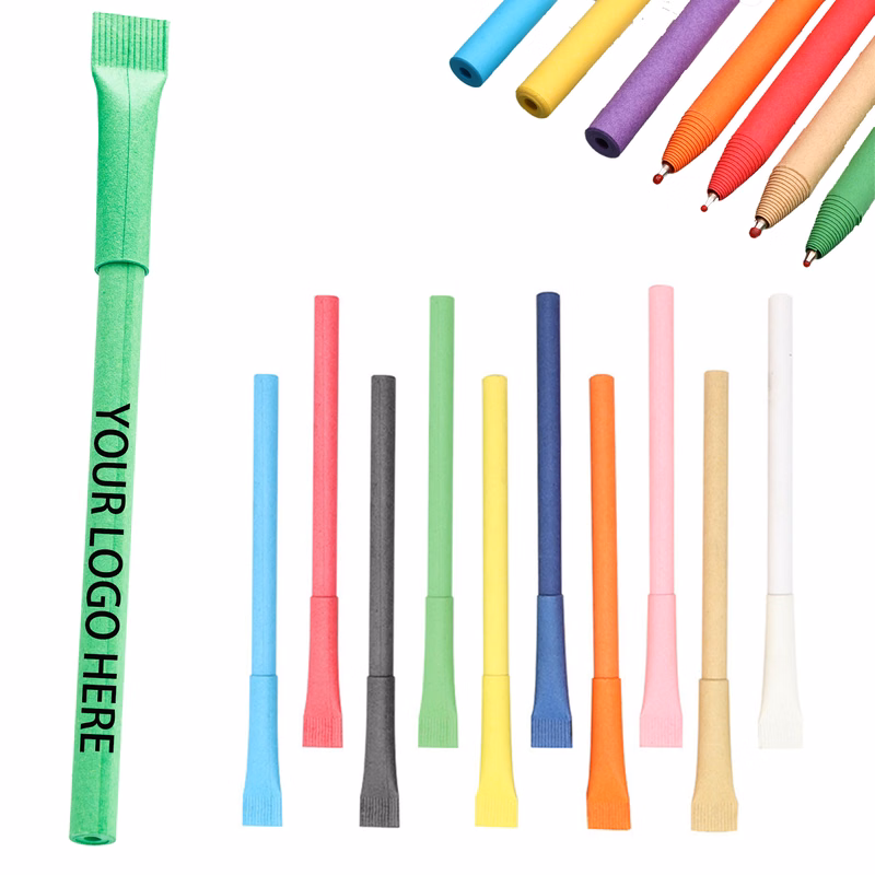 Multi Color Kraft Paper Eco Friendly Ballpoint Pen