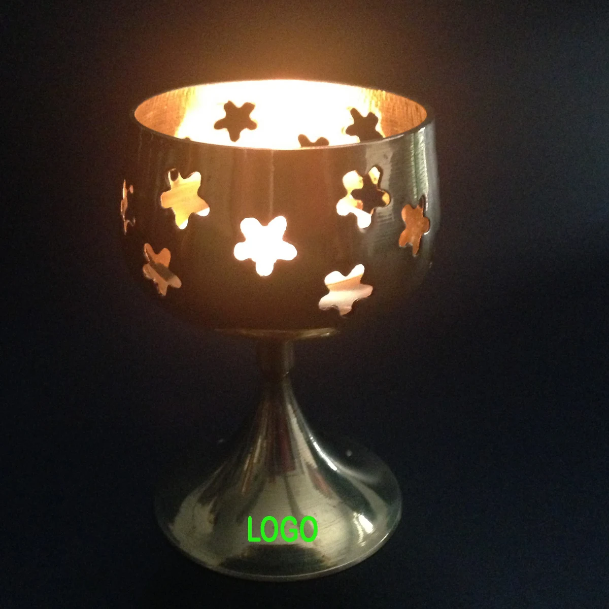 Solid Brass Tealight Candle Holder 1