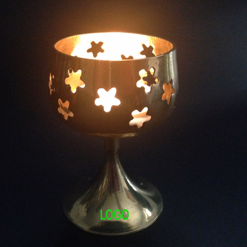 Solid Brass Tealight Candle Holder