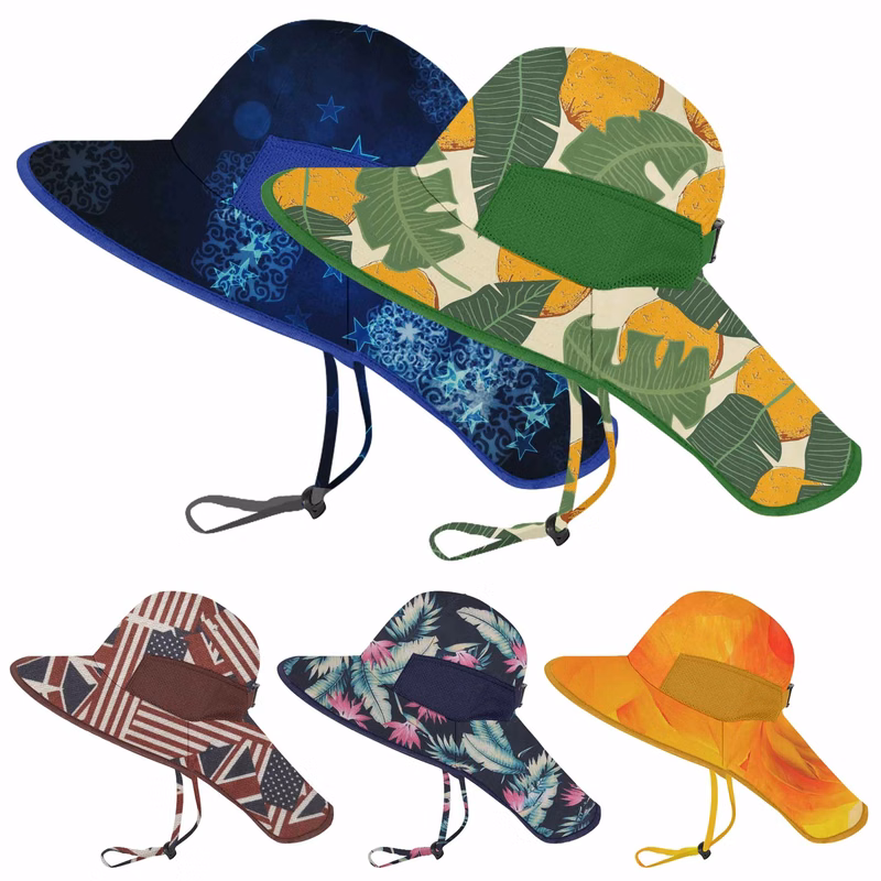 Boys Girls Play Hat Neck Flap