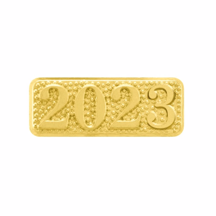 2023 Bright Gold Chenille Lapel Pin