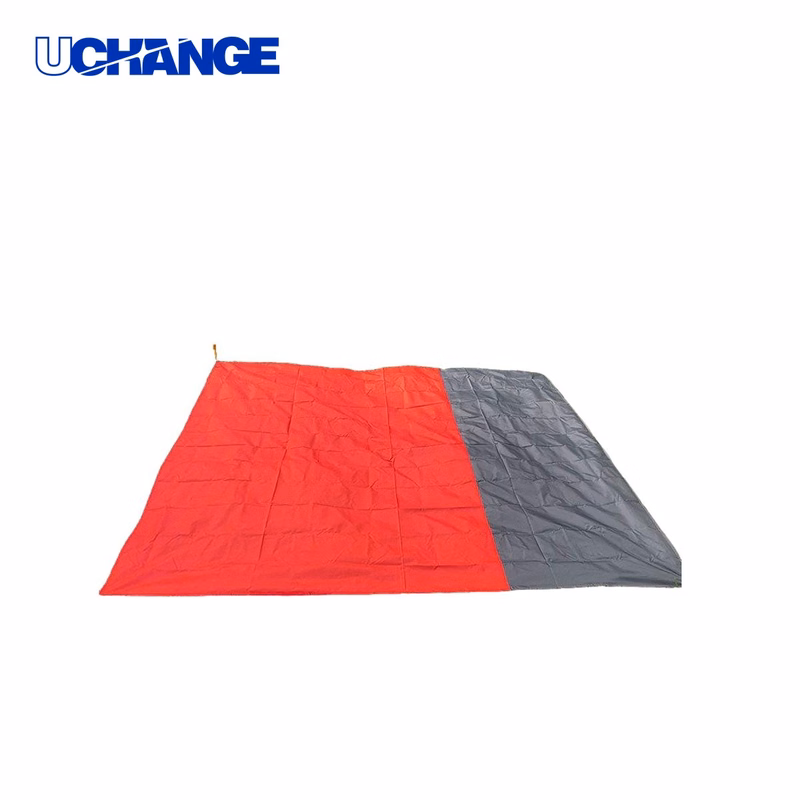 Sandproof Beach Blanket Mat 79" x 57" with Stakes and Bag for Outdoor Use