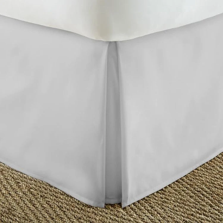 Premium Bed Skirts - Light Gray Full Pleated 1